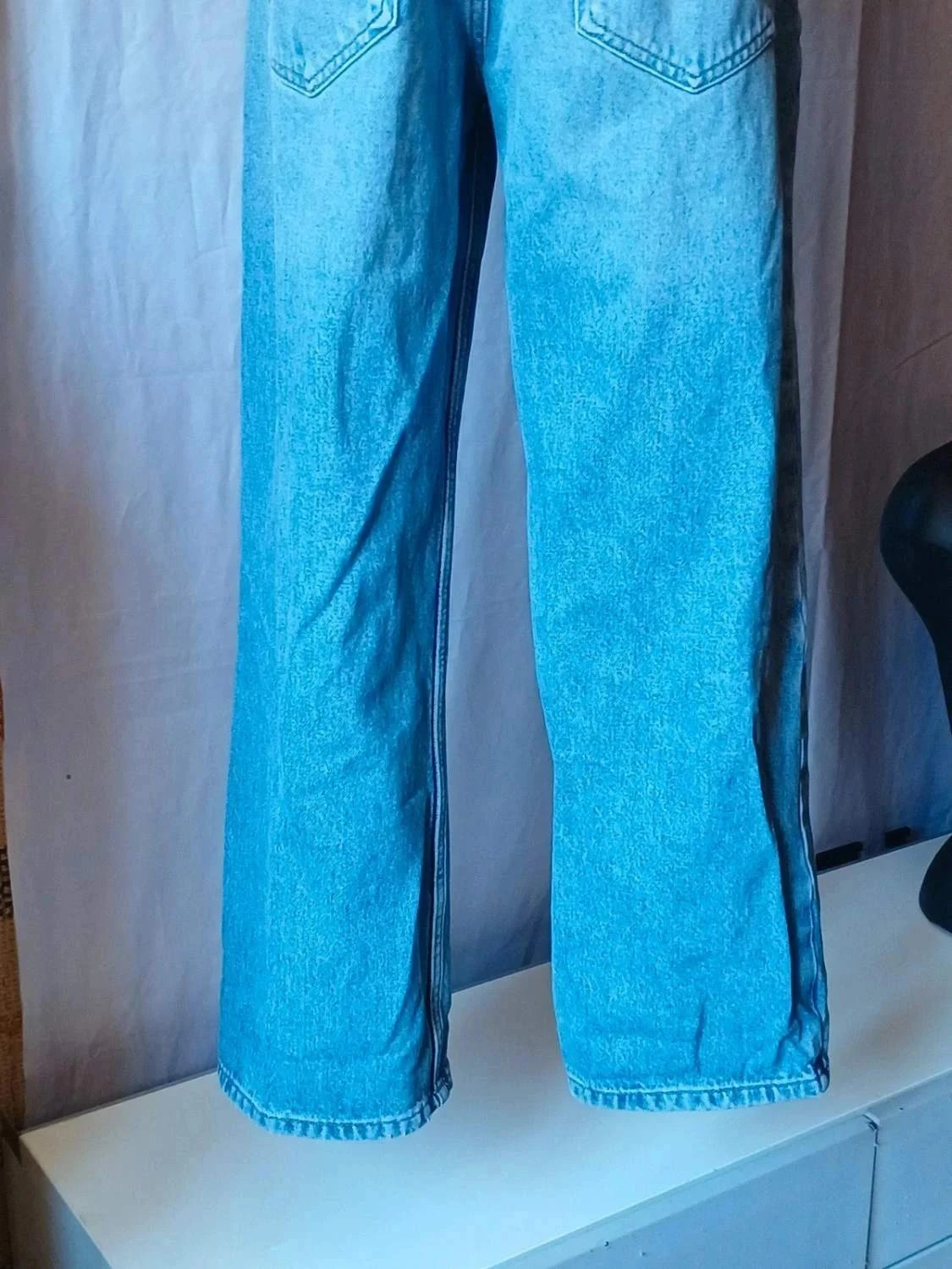 Jean straight Zara de cintura alta talla 40 – photo 6